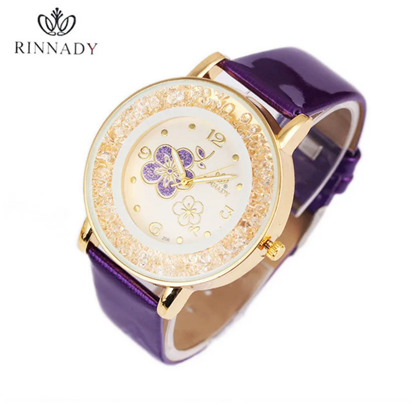 2016 мужские и женские Лидирующий бренд кварцевые часы с цветком желе циферблат