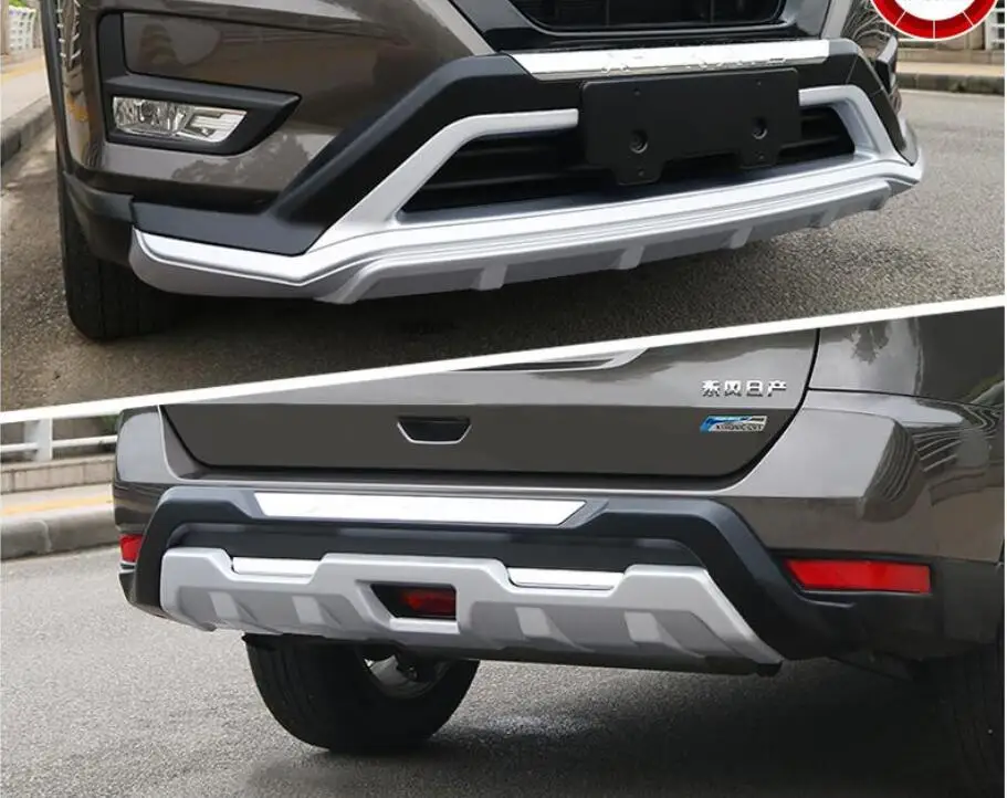 Хромированный для автомобиля ABS передний + задний автомобильный Бампер протектор