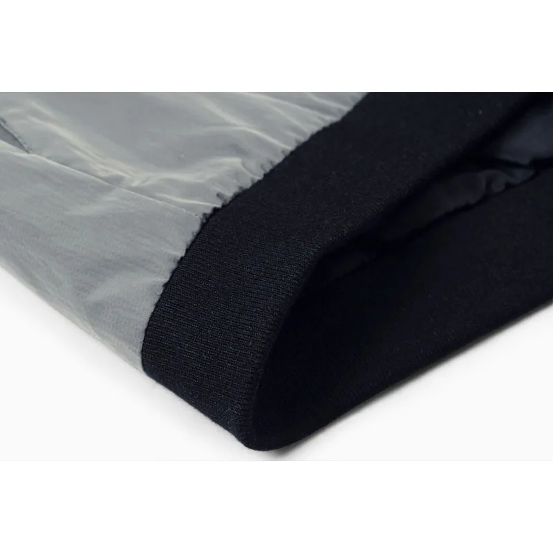 Мужская ветровка Enjeolon черная однотонная куртка с воротником стойкой модель WT0223