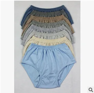 Трусы брифы мужские хлопковые удобное нижнее белье для пожилых 4 шт./Лот большие