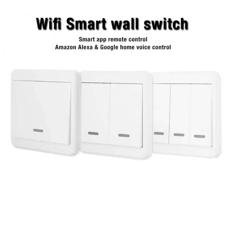 AC90-250V беспроводной пресс смарт-переключатель панель поддержка для ALEXA Google home 1 2 3