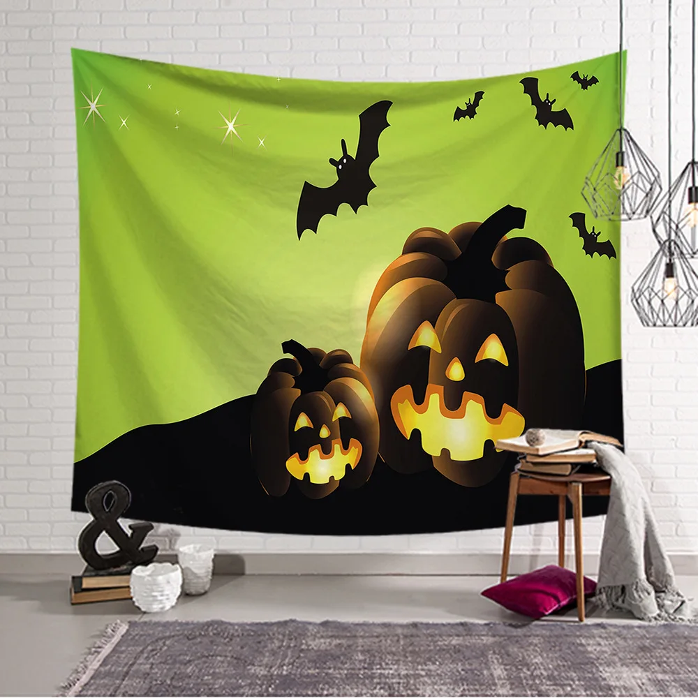 Гобелен Хэллоуин Тыква трюк ужас призрак Вечеринка ковер настенный гобелен для
