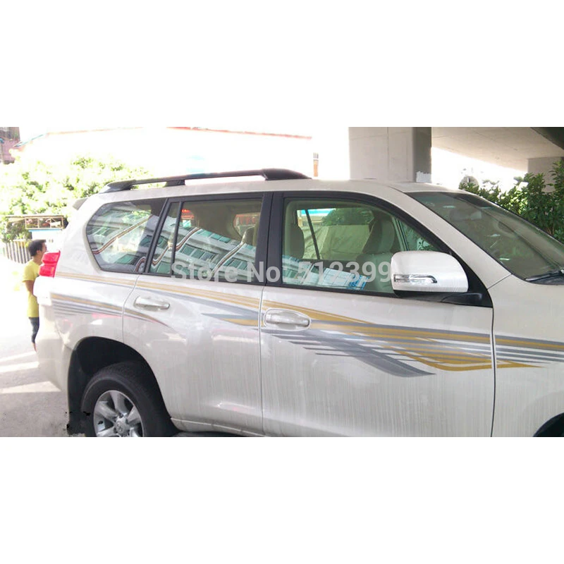 Для Toyota Land Cruiser Prado FJ150 2010 2011 2012 2013 Черный Автомобильный топ купол рейки для крыши