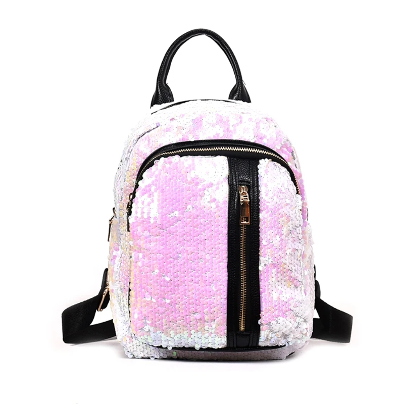 

Women Girls Sequins Mini Backpack Travel School Backpack Rucksack Bookbag