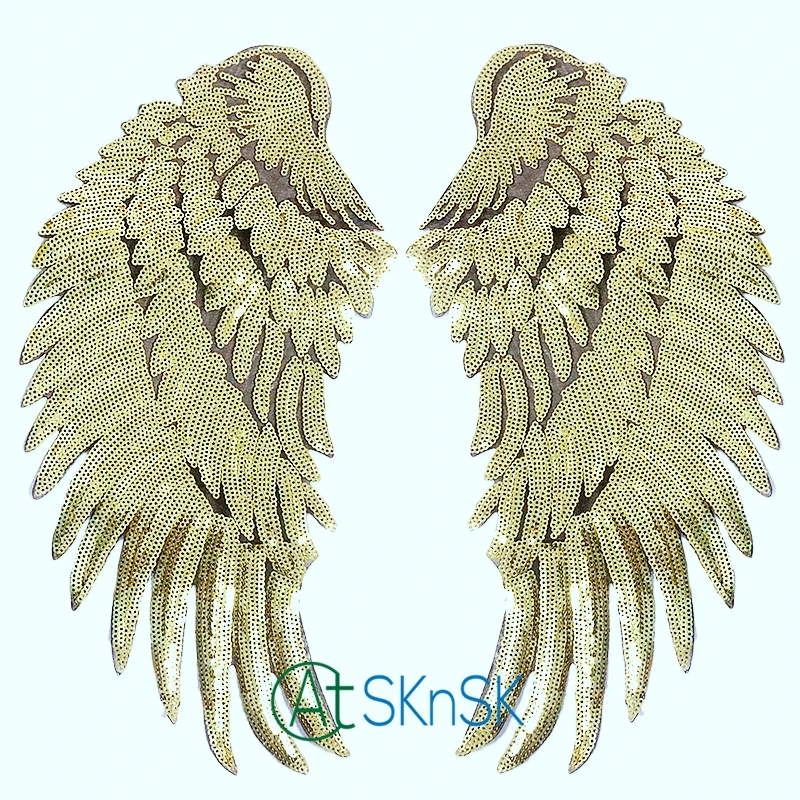 Декоративные аксессуары ангельское крыло с вышивкой|iron on|embroidered patch motifgold iron |