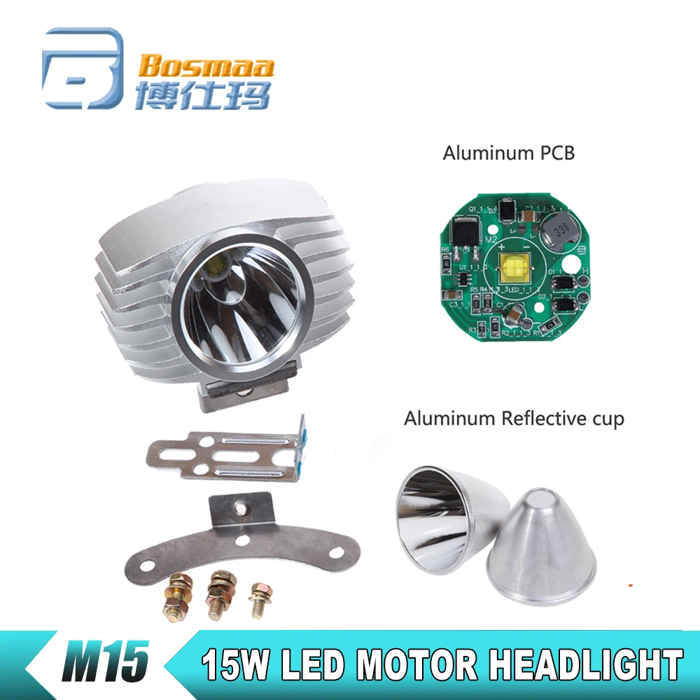 

Ксеноновые белые 10 Вт 1200 лм L2 U2 чип для мотоцикла, противотуманных фар Bosmaa DRL, точечные светильники для охоты, для вождения, светодиодсветоди...