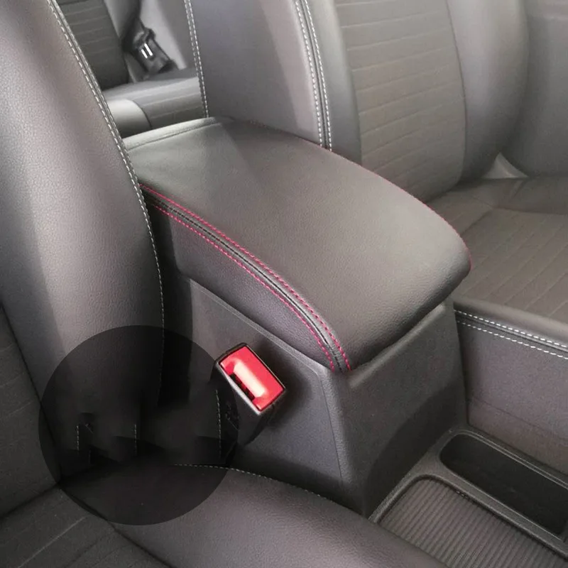 Подлокотник центральной консоли для Volkswagen VW Tiguan Mk2 2016 2017 2018 подлокотник с красной