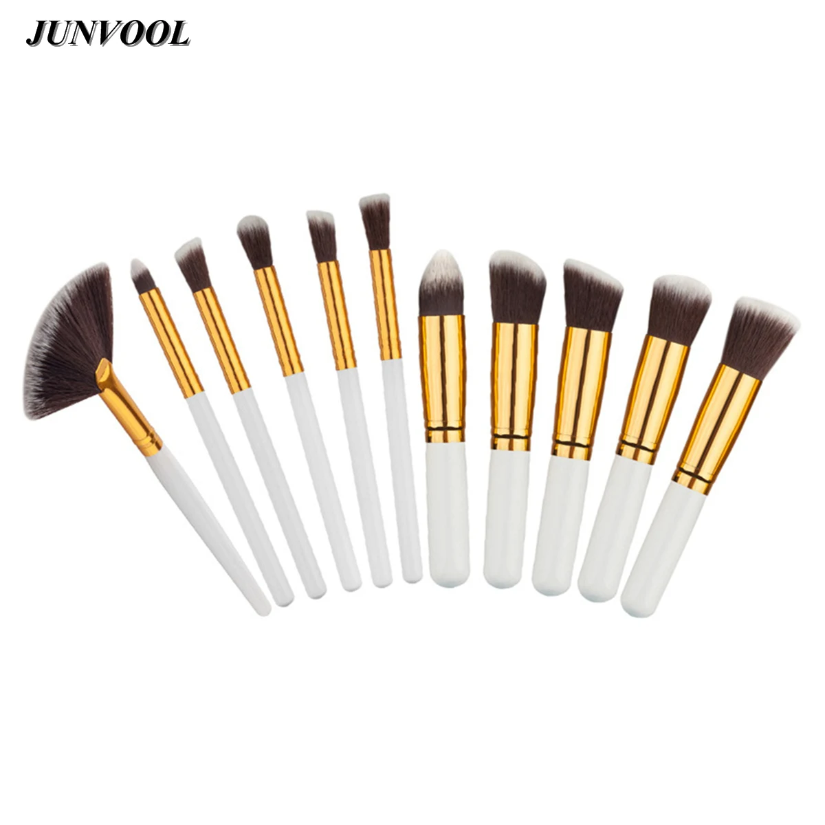 11 шт. набор кистей для макияжа мини розовая синтетическая кабуки косметика