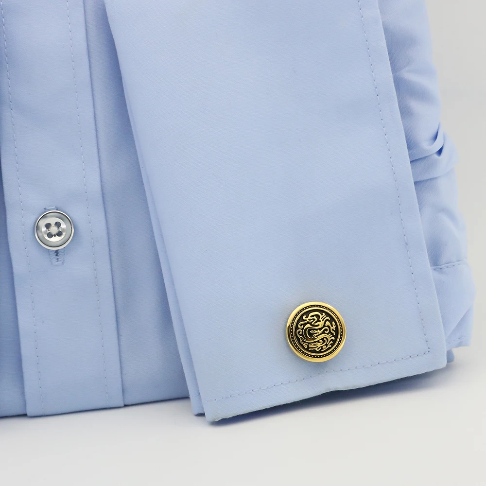 iGame Factory Supply Dragon Cuff Links Vintage Series Retro Animal Design Quality Brass Material Cufflinks Free Shipping | Украшения и