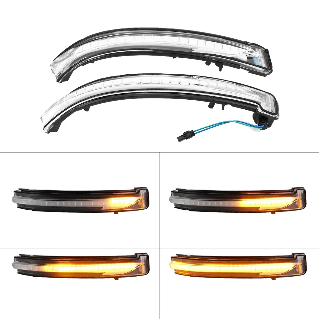 2 шт. светодиодный динамический сигнал поворота светильник ваши зеркала и