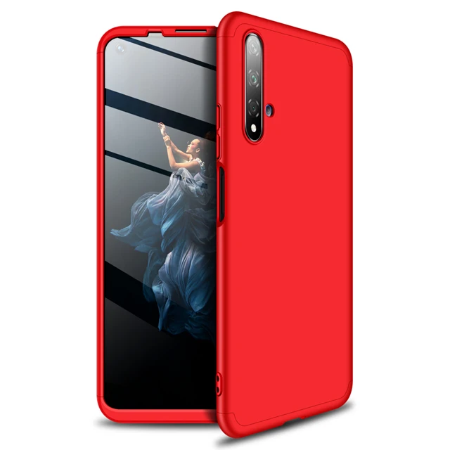 Красный Koosuk 3-in-1 Back Cover For Huawei Honor 20 Pro Honor20 Lite PC Hard Matte Phone Protection Case Coque - Цвет: Красный