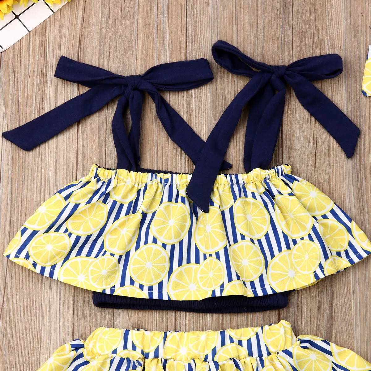 Летняя одежда для маленьких девочек из 3 предметов жилет без рукавов на