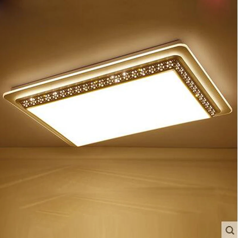 Светильники для гостиной прямоугольная атмосфера минималистичный современный