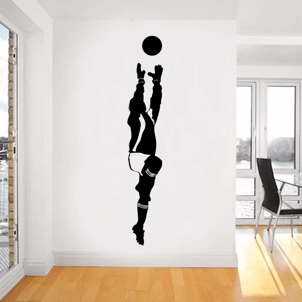 Футбольный футбол звезда вратарь поймать мяч эскиз Модный свадебный Декор настенный стикер обои для