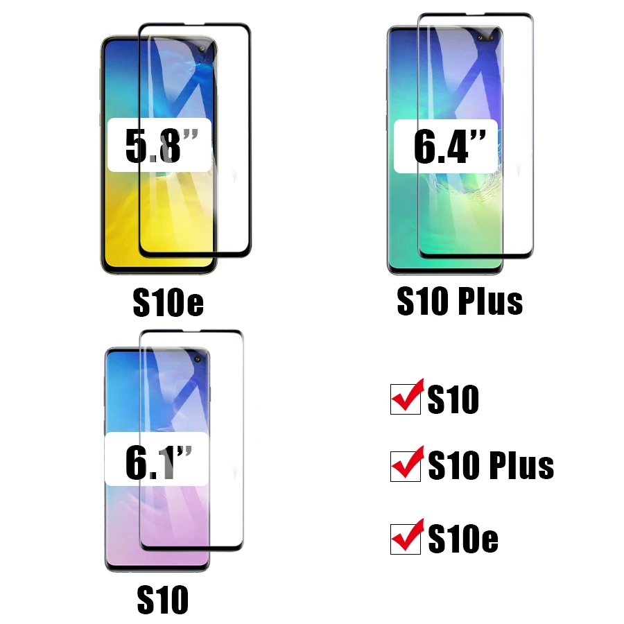 Защитное стекло для samsung galaxy s10e S10 plus Защитная пленка экрана samsug Sheet tremp s 10 e light