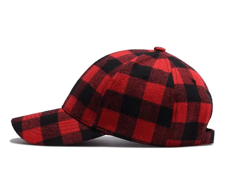 Бейсбольные кепки для мужчин клетчатые хлопковые Bone Gorras крутые Check Snapback