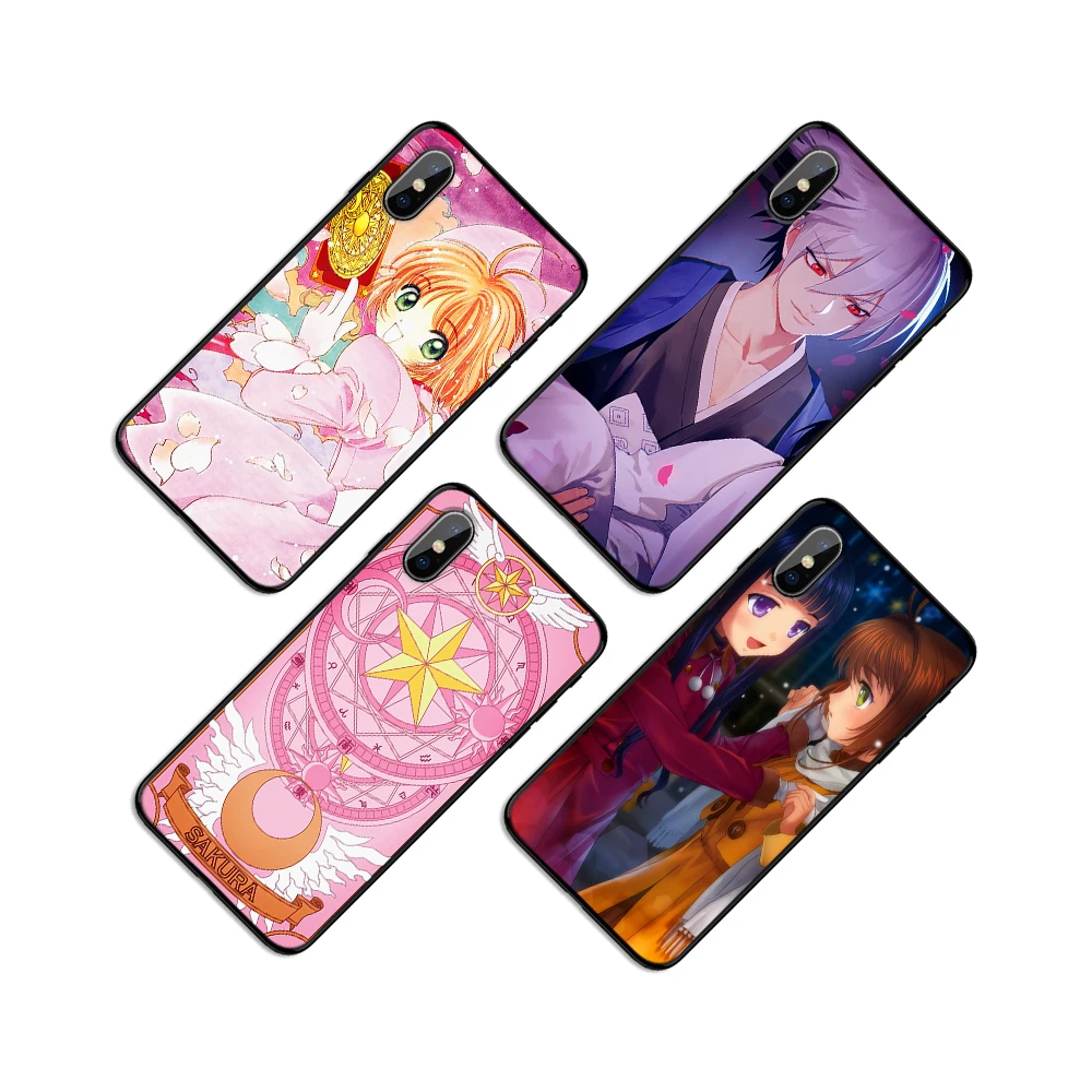 Japanese animation gorgeous changes sakura Soft TPU Case Cover for Apple iPhone 6 6S 7 8 Plus 5 5S SE X XS MAX XR Silicone Cases | Мобильные