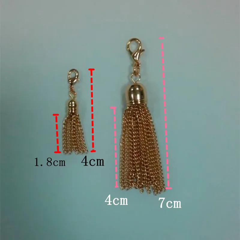 2017 Новый дизайн сплав Золотая кисточка свисает мгновенно одевать любой медальон