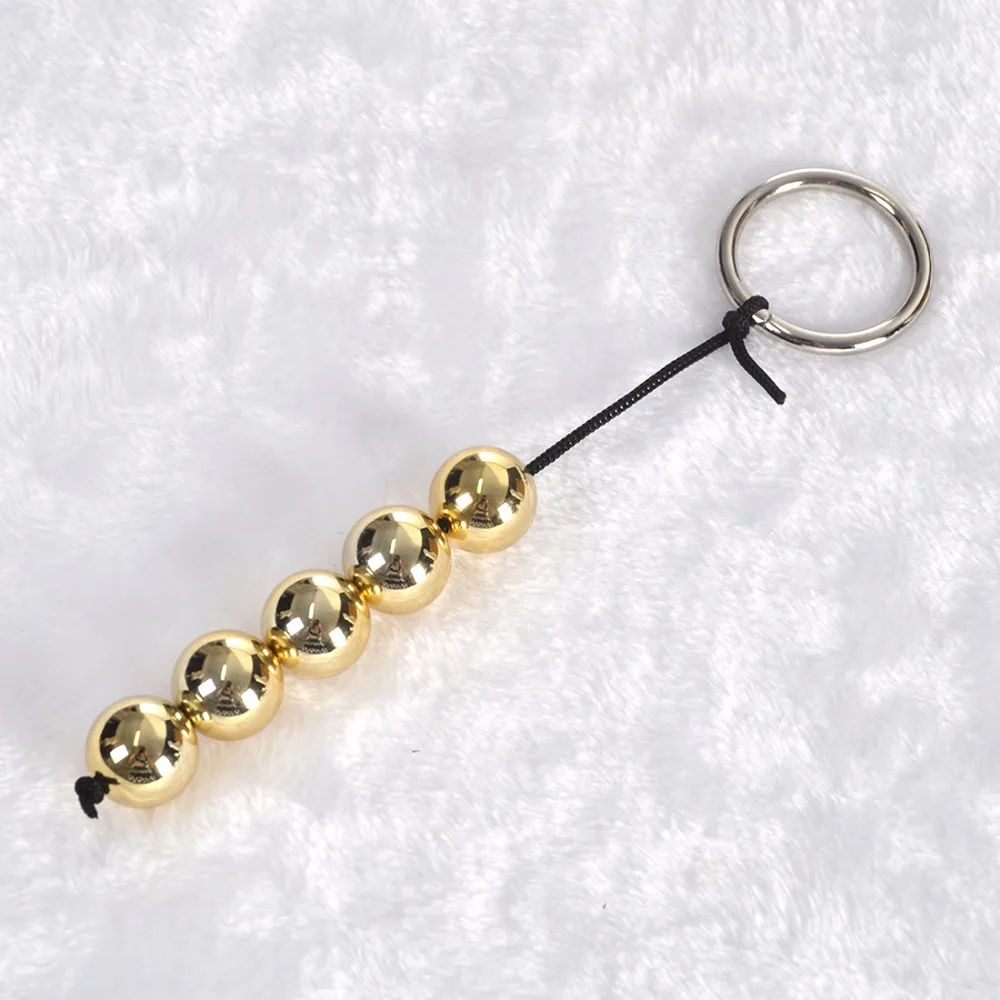 Нетоксичные анальные шарики с 5 шариками секс-игрушки Золотая жемчужина Анальная