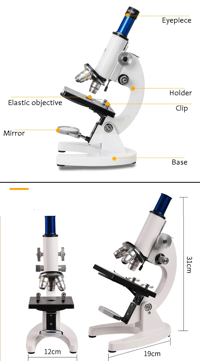 Биологический 640X 5000X Профессиональный лабораторный микроскоп с увеличением для