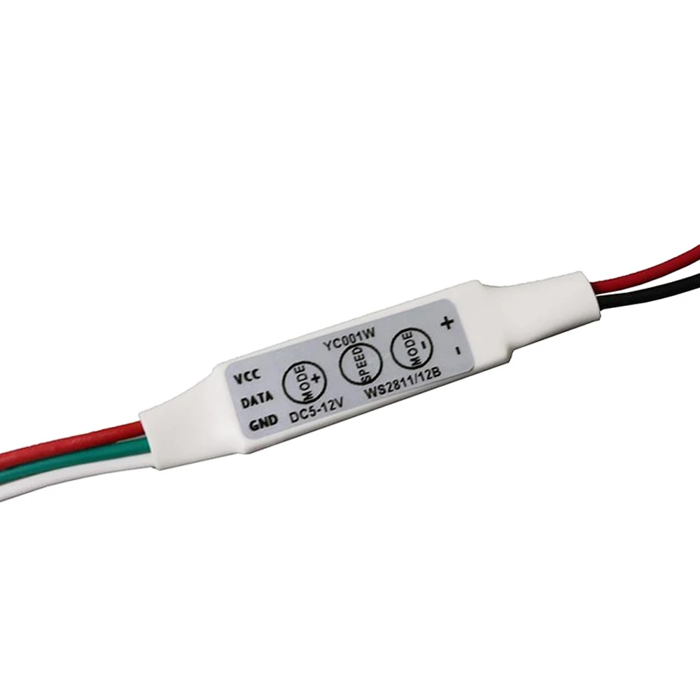 Мини светодиодный контроллер WS2811 WS2812B DC 5V 12V 3 ключа микро для мечта Цвет Пиксели