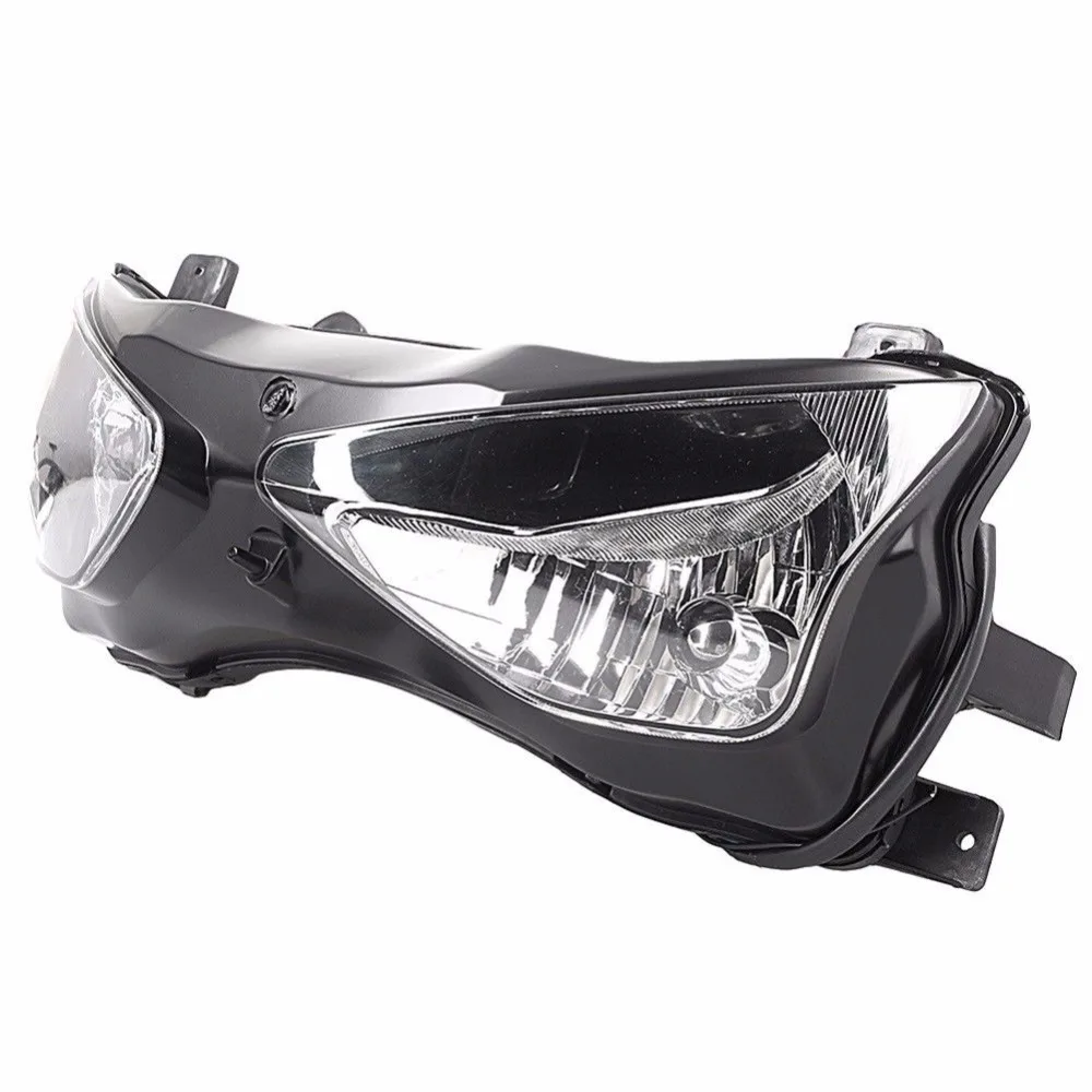 Для 03-04 Kawasaki Ninja ZX-6R ZX6R мотоцикл спереди головной светильник светодиодные противотуманные лампы фары в сборе 2003-2004