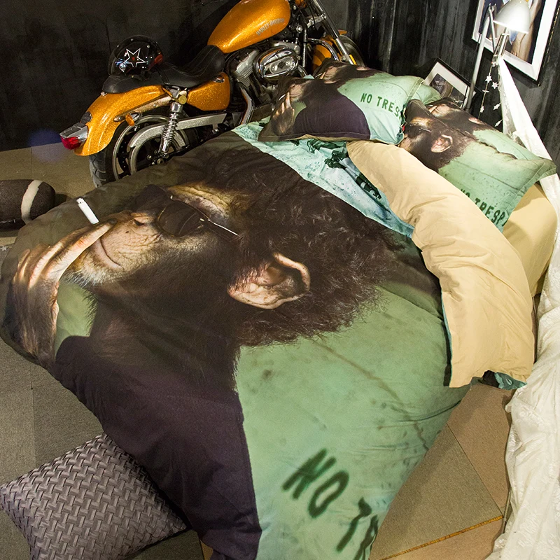 Бесплатная доставка 3d крутые животные курительная обезьяна/ape/орангутанг