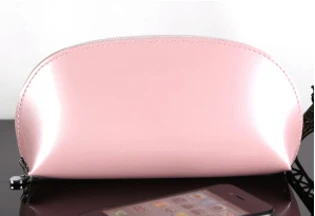 Pink Manglad пвх глянцевая Желейная косметичка портативная дорожная сумка для хранения водонепроницаемая моющаяся сумка женская красочная косметичка - Цвет: Pink
