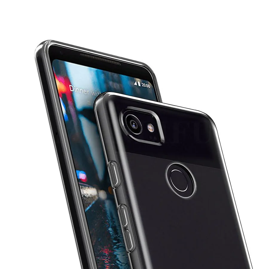 Прозрачный чехол для Google Pixel 2/Pixel 2 XL тонкий мягкий силиконовый из ТПУ телефона