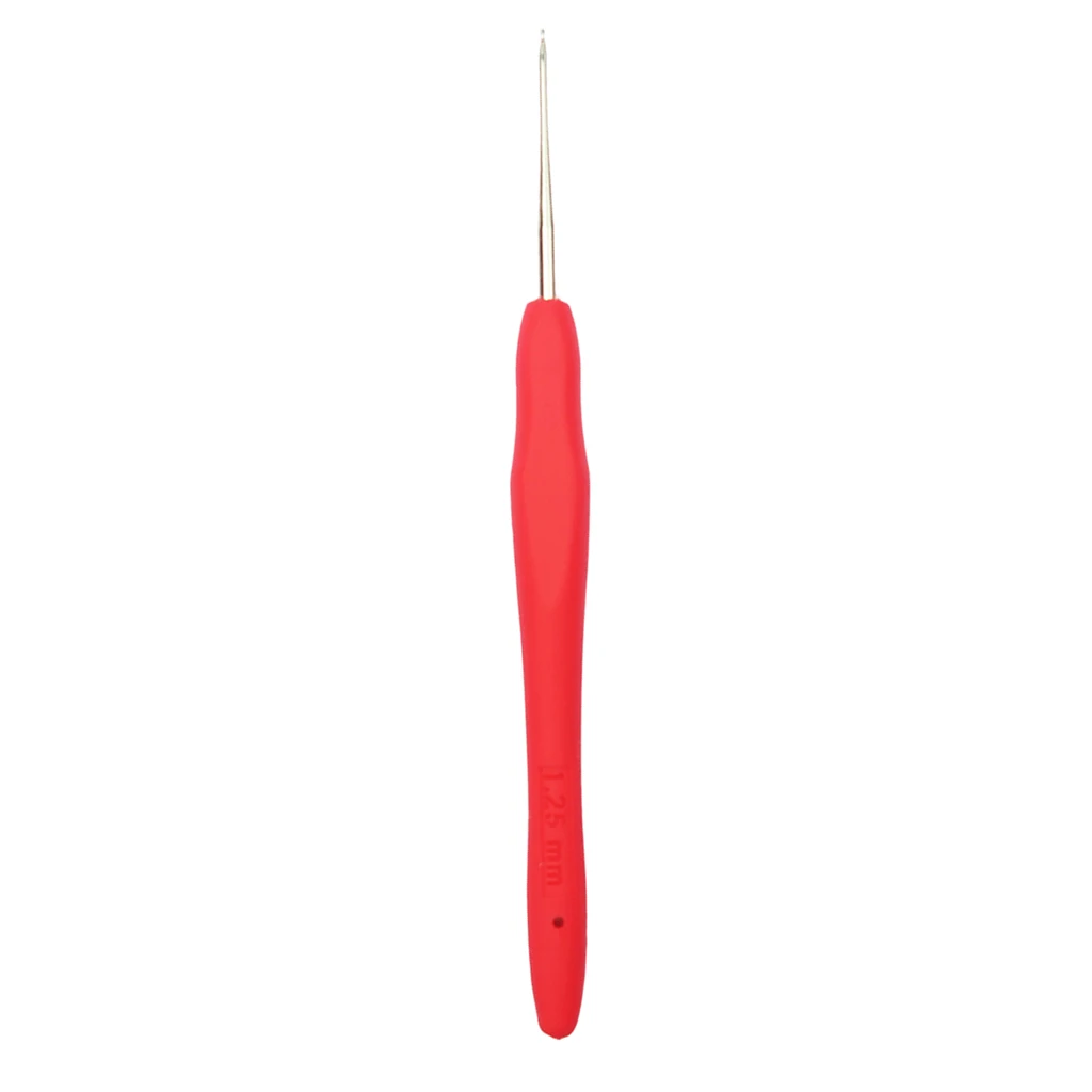 

3 Pieces Soft Grip Handle Stainless Steel Crochet Hook for Sewing Crafts 1.25mm-1.75mm