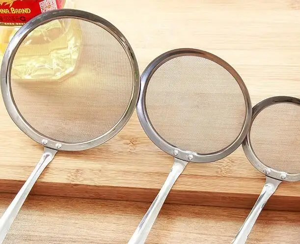 Дуршлаг из нержавеющей стали фильтр масляная ложка тонкий сетчатый дуршлаг сито