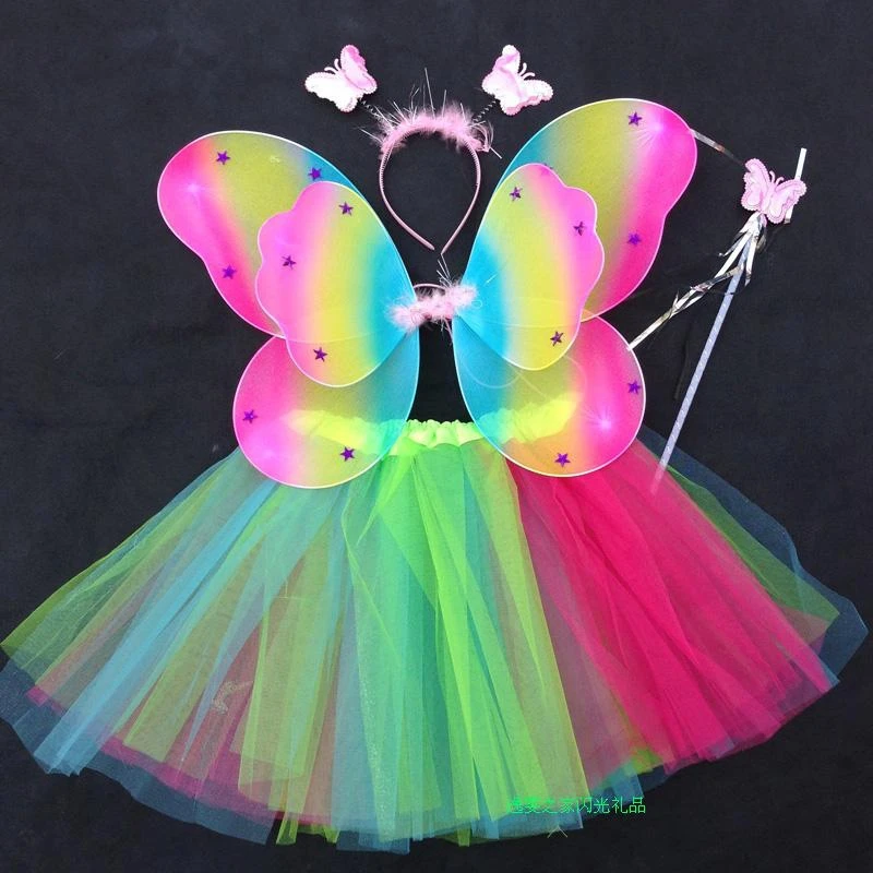 4 шт./комплект детская юбка пачка с крыльями бабочки и ангела|costume nun|costume threecostumes