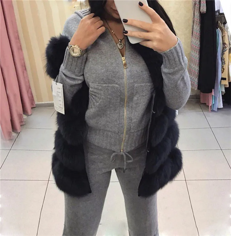 Женский домашний костюм из двух предметов MVGIRLRU, теплый трикотажный костюм со свитером на молнии с карманами и капюшоном, спортивный костюм из двух предметов, свободный теплый вязаный наряд