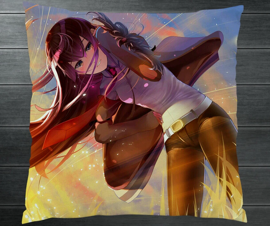 Аниме Steins Ворота 0 Makise Kurisu Christina чехол с двумя боковыми подушками обнимающая