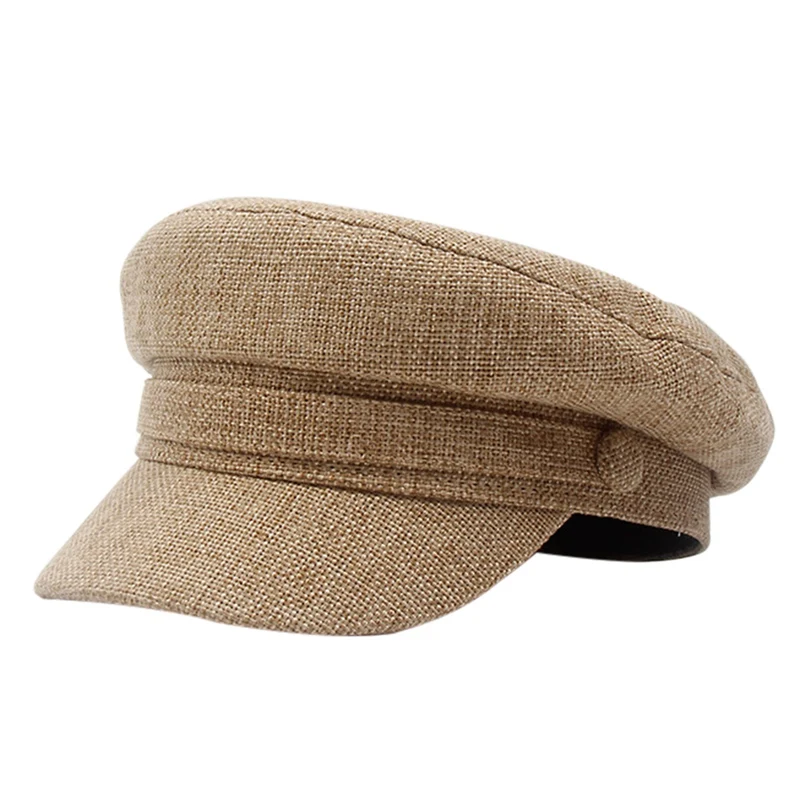 khaki Модные шапки для женщин, шерстяные шапки во французском стиле Baker для мужчин и женщин, крутая шапка для бега, черные женские шапки, спортивные кепки для рыбалки s - Цвет: khaki