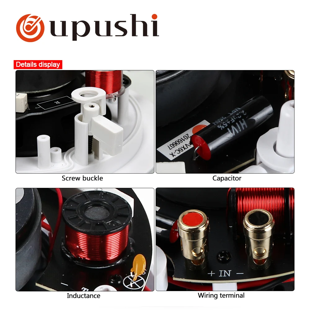 Oupushi home treatre system 100v ceiling speaker hifi speakers 6.5 inch wireless portable loudspeakers with amplifier VR5-C | Электроника