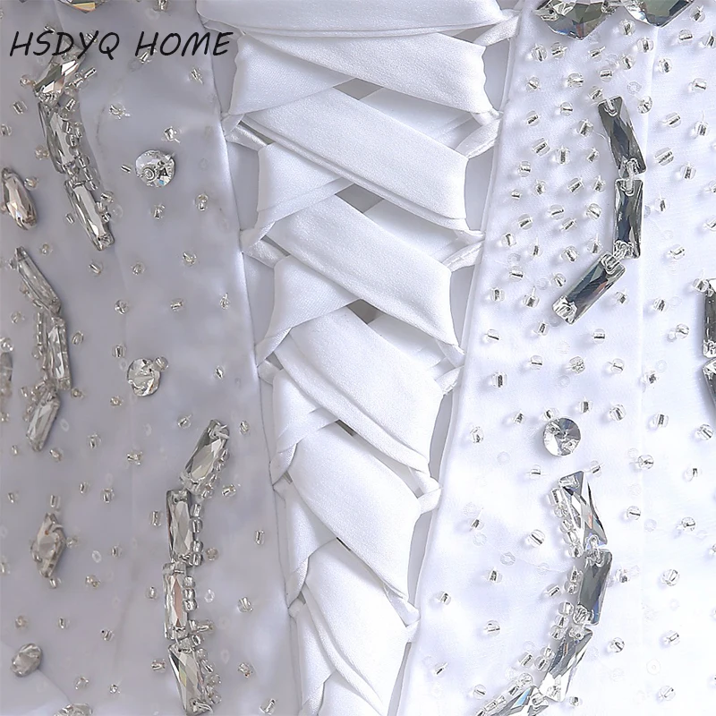 Роскошные кружевные свадебные платья с кристаллами 2016 шикарные со сверкающими