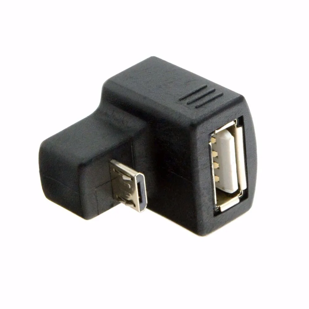 180 градусов вверх и вниз прямой угол V8 Micro USB OTG к 2 0 Женский удлинитель адаптера