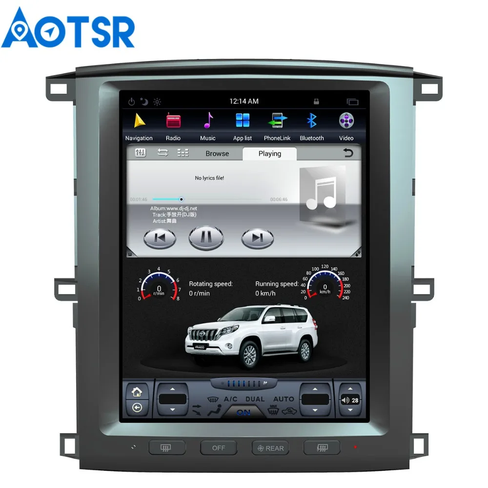 12 дюймовый автомобильный DVD плеер в стиле Tesla на Android 7 1 GPS навигация для TOYOTA LAND CRUISER