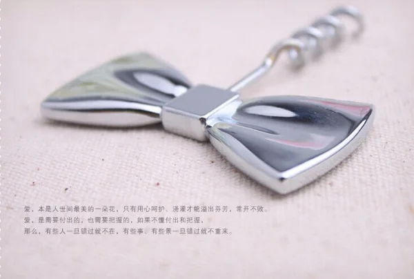 100 шт./лот открывалка для бутылок с черным галстуком штопор красного вина подарки