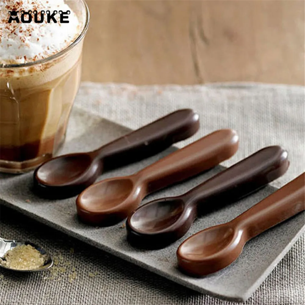 Силиконовые формы в виде ложек конфет шоколада для помадки торта кубиков льда