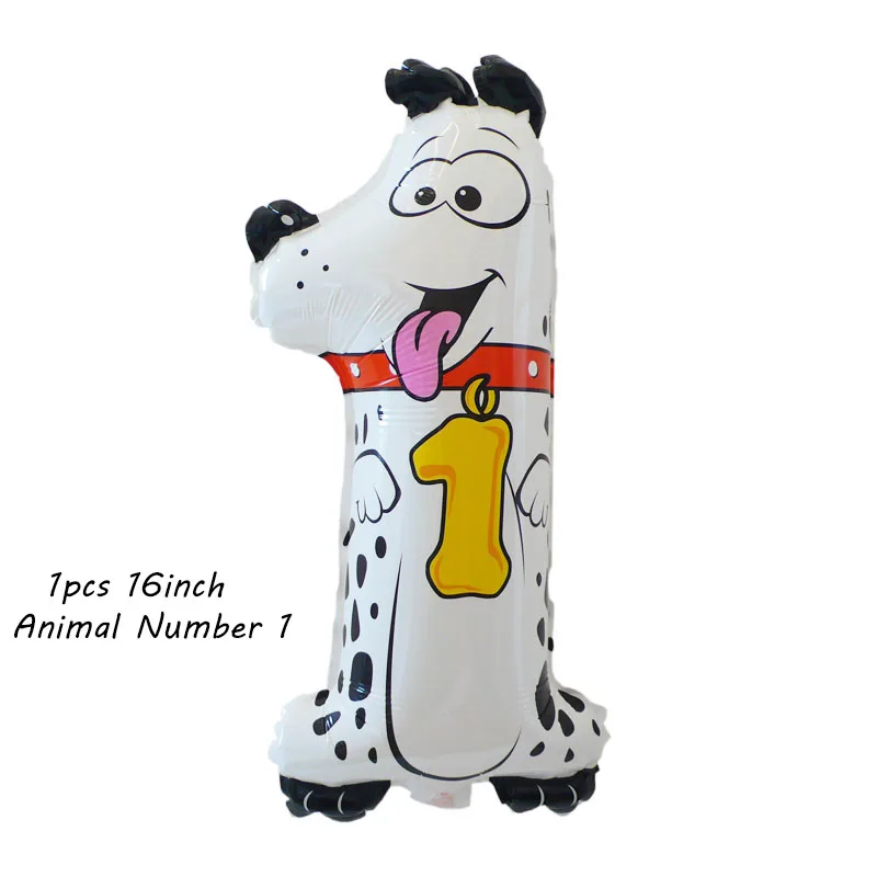 number 1 1 комплект латексные воздушные шарики в виде животных зеленые джунгли тематические вечерние шары Детские фольгированные шары для детского душа день рождения Декор детские игрушки мяч - Цвет: number 1