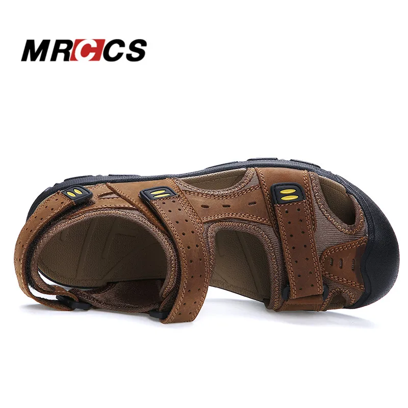 MRCCS/повседневные мужские сандалии хорошего качества большие размеры 38-47 летние