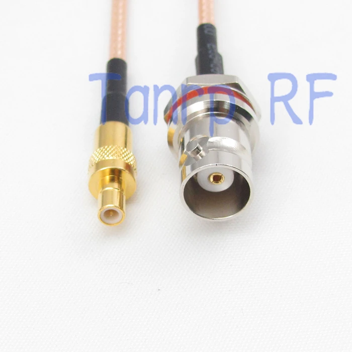 8in mini BNC мама с гайкой перегородка к SMB папа RF адаптер Коннектор 20 см отрезок