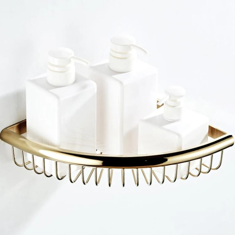 Ванная комната душ Шампунь Полка Корзина держатель один уровень угловые полки