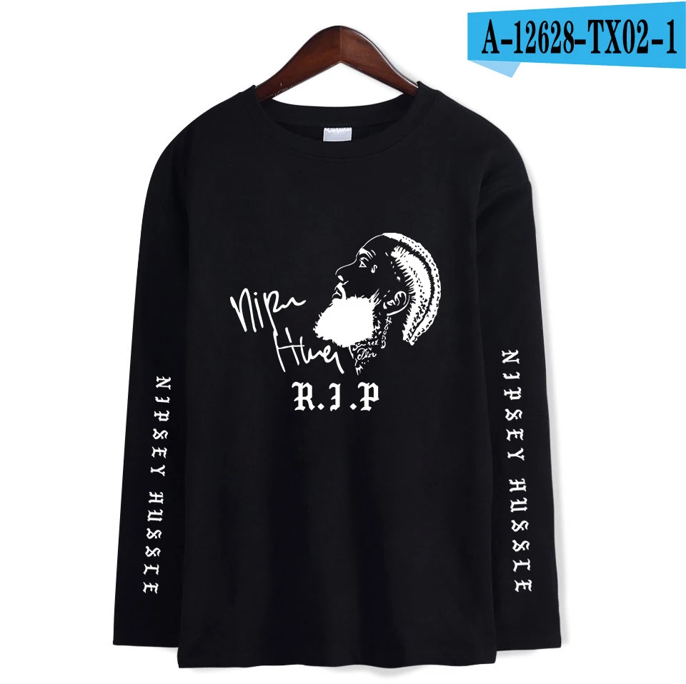 C Nipsey hussle футболки женские и мужские крутые футболки Новая модная повседневная футболка с длинным рукавом Топы для весны XXS-4XL плюс размер - Цвет: C