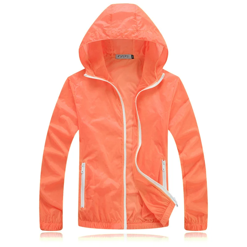 Уличные цельные ветрозащитные куртки для бега женщин и мужчин тонкая кожаная
