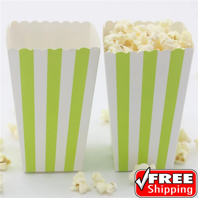 Es Bulk-wedding Birthday Movie Night Party-stripe Loot Candy Snack Paper Treat Gift Buckets
