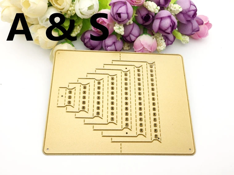 C06 металлические режущие штампы 3D стерео дом дворец Замок задний фон для студий