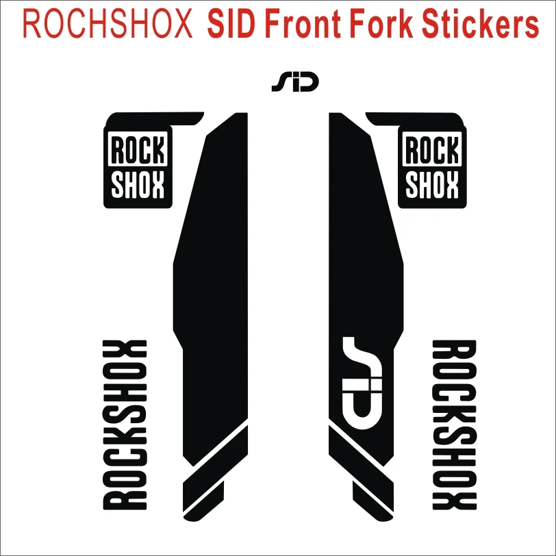 Комплект из 2 предметов/набор ROCKSHOX sid вилка наклейки для велосипеда передняя на